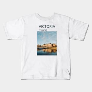 Victoria British Columbia Capital City Canada Souvenir Gift for Canadian T-shirt Apparel Mug Notebook Tote Pillow Sticker Magnet Kids T-Shirt